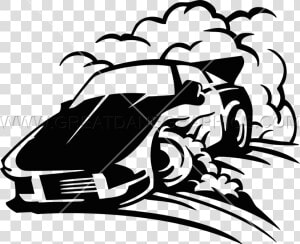 Drift Smoke Clipart Clipground Bike Clip Art Black   Drifting Car Clipart  HD Png Download