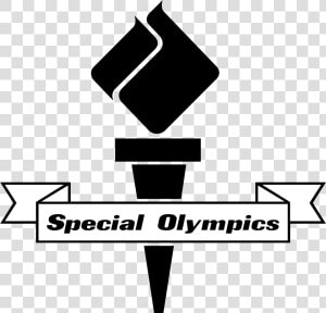 Special Olympics Logo Black And White   Clipart Special Olympics Torch  HD Png Download