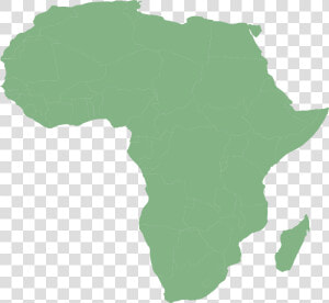 Map Of Africa With Countries In Cylindrical Equal Area   Map Of Africa With Kenya Highlighted  HD Png Download