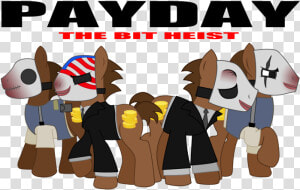 The Heist Payday 2 Applejack Cartoon Mammal Vertebrate   My Little Pony Payday 2  HD Png Download