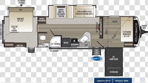 Floorplan   Toy Hauler Floor Plan 2020  HD Png Download