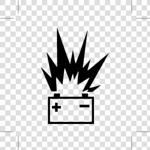 Battery Exploding Icon  HD Png Download