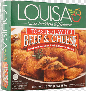 Louisa Toasted Beef  amp  Cheese Ravioli  HD Png Download