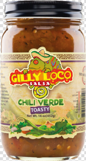 Gilly Loco Green Chile Verde Salsa Class   Tomatillo  HD Png Download