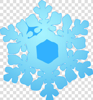 Blue Snowflake Cloud   Motif  HD Png Download