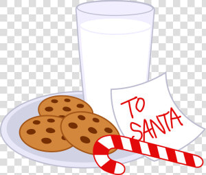 Cookie Clipart Glass Milk   Cookies And Milk Christmas  HD Png Download