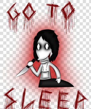 Jeff The Killer In Worms Style   Ilustrasi Kartun Pembunuhan  HD Png Download