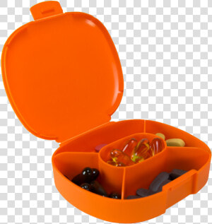 Prozis Shape Your Road Pillbox Single Size Orange Full   Baby Toys  HD Png Download