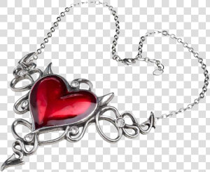 Alchemy Gothic Ulfp25 Devil Heart Genereux Necklace  HD Png Download