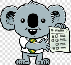 Dennis The Election Koala Shows You A Green Ballot   Voting Koala  HD Png Download