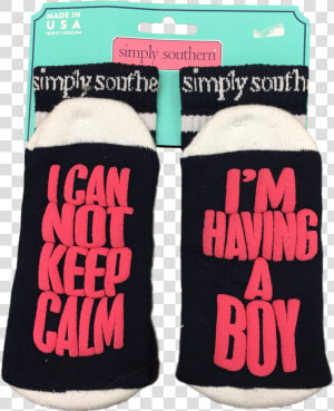 Simply Southern Can T Keep Calm Socks Blooming Boutique   Sock  HD Png Download