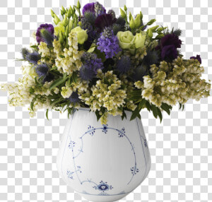 Royal Copenhagen Blue Fluted Vase Large  HD Png Download