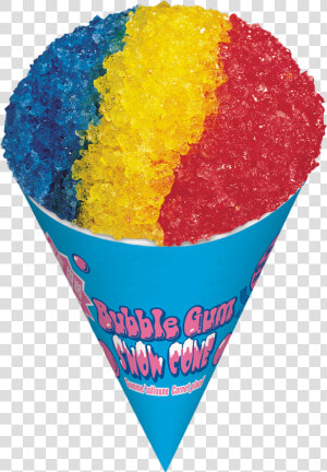 Bubble Gum Cone   Snow Cone Transparent Background  HD Png Download