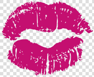 Kiss Mark   Pink Kiss Lips Clipart  HD Png Download