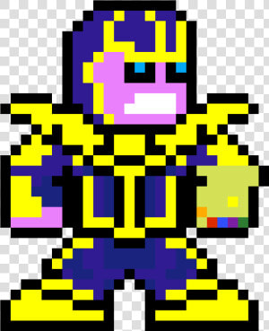 Thanos Pixel Art Grid   Png Download   Thanos Pixel Art Png  Transparent Png