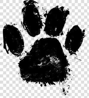 Clip Art Paw Print Png   Ink Splatter Paw Print  Transparent Png