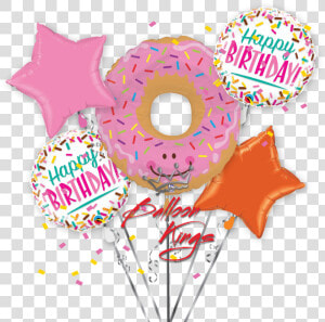 Donut Glazed Bouquet   Donuts Birthday Balloon Bouquet  HD Png Download