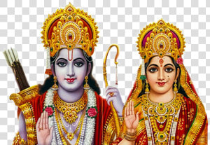 Lord Rama Png   God Ram And Sita  Transparent Png