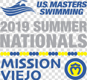 Usms 2019 Summer Nationals Mission Viejo Color Logo   Us Masters Swimming Nationals Mission Viejo  HD Png Download