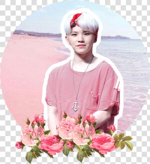  woozi  pink  circle  flower   Transparent Pink Flower Png  Png Download