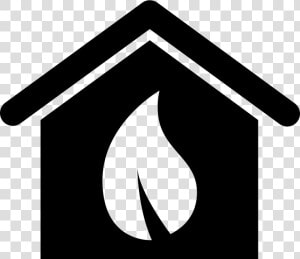 Ecologic House Building With Leaf Symbol   Leaf Building Icon  HD Png Download