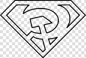 Willpower Batman Vs Superman Logo Coloring Pages Symbol   Superman Red Son Symbol  HD Png Download