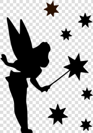 Tinkerbell 8 Vinyl Decal Sticker   Tinkerbell Silhouette  HD Png Download