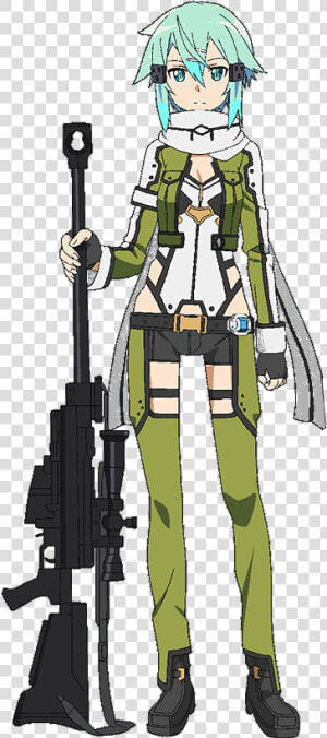 Sword Art Online Fatal Bullet Png Background Image   Sword Art Online Sinon Png  Transparent Png