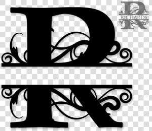 Split Ampersand Png   Split Letter Monogram R  Transparent Png