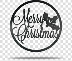 Merry Christmas Circle Steel Wall Sign   Kw Cares  HD Png Download