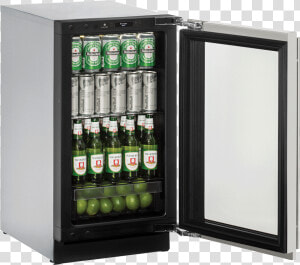 Open Fridge With Beers   Uline U 2224bevs 00b  HD Png Download