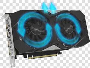 2 Fans Spinning On The Gigabyte Gv N1660oc 6gd Graphics  HD Png Download