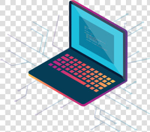 Illustration Of A Laptop   Expertise Isometric Illustration  HD Png Download