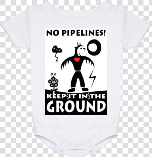 Keep It In The Ground Art By Isaac Murdoch Baby Onesie   Cartoon  HD Png Download