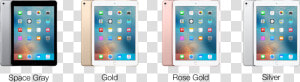 Ipad Pro Available In Space Gray  Gold  Rose Gold   Tablet Computer  HD Png Download