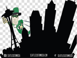 You Protecting The Emerald City With My Contact Info   Space Needle Silhouette  HD Png Download