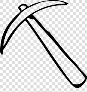 Pickaxe Coloring Page   Pickaxe Coloring  HD Png Download