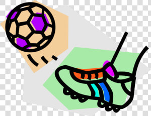 Transparent Soccer Ball And Cleats Clipart   Cartoon Football Boot  HD Png Download