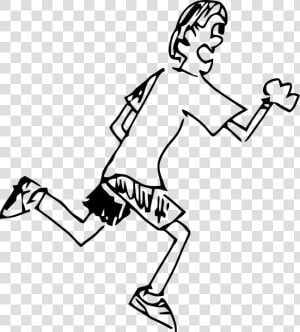 Jogger  Runner  Running  Jogging  Sports  Man  Person   Run Png Black And White  Transparent Png