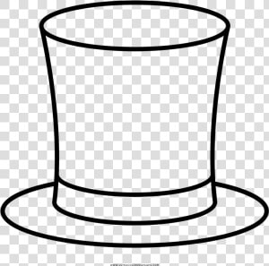 Top Hat Coloring Page Ultra Pages   Magician Hat Coloring Page  HD Png Download