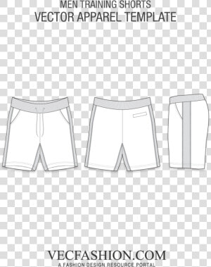 Pants Clipart Tracksuit Pants   Sweat Shorts Template  HD Png Download