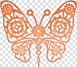 Cheery Lynn Dies   Steampunk Simple Butterflies Art  HD Png Download