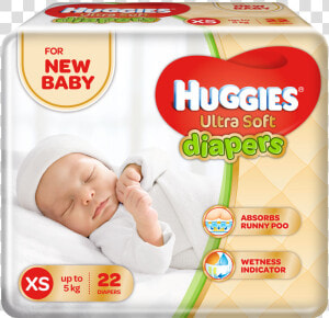 Diaper Clipart Newborn Baby   Huggies For Newborn Baby  HD Png Download