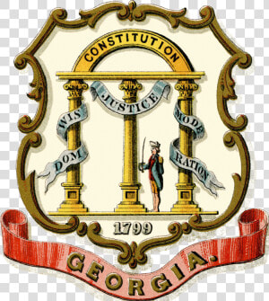 Coat Of Arms Of The State Of Georgia   Coat Of Arms Georgia Us  HD Png Download