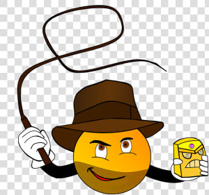 Indiana Jones Emoji   Transparent Cartoons   Indiana Jones Emoji  HD Png Download