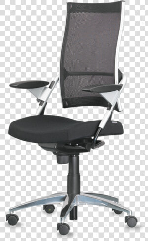 Mesh Office Chair With Headrest  HD Png Download