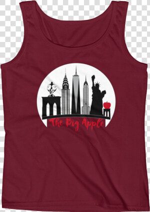 New York City The Big Apple Ladies   Active Tank  HD Png Download