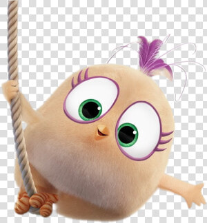 Angry Birds Blues Character Arianna Hanging On Rope   Cat Grabs Treat  HD Png Download