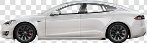 Tesla In White From The Side   Tesla Seite  HD Png Download