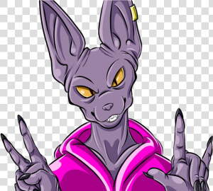 Royalty Free Library Beerus Drawing Face   Beerus Face Transparent Background  HD Png Download